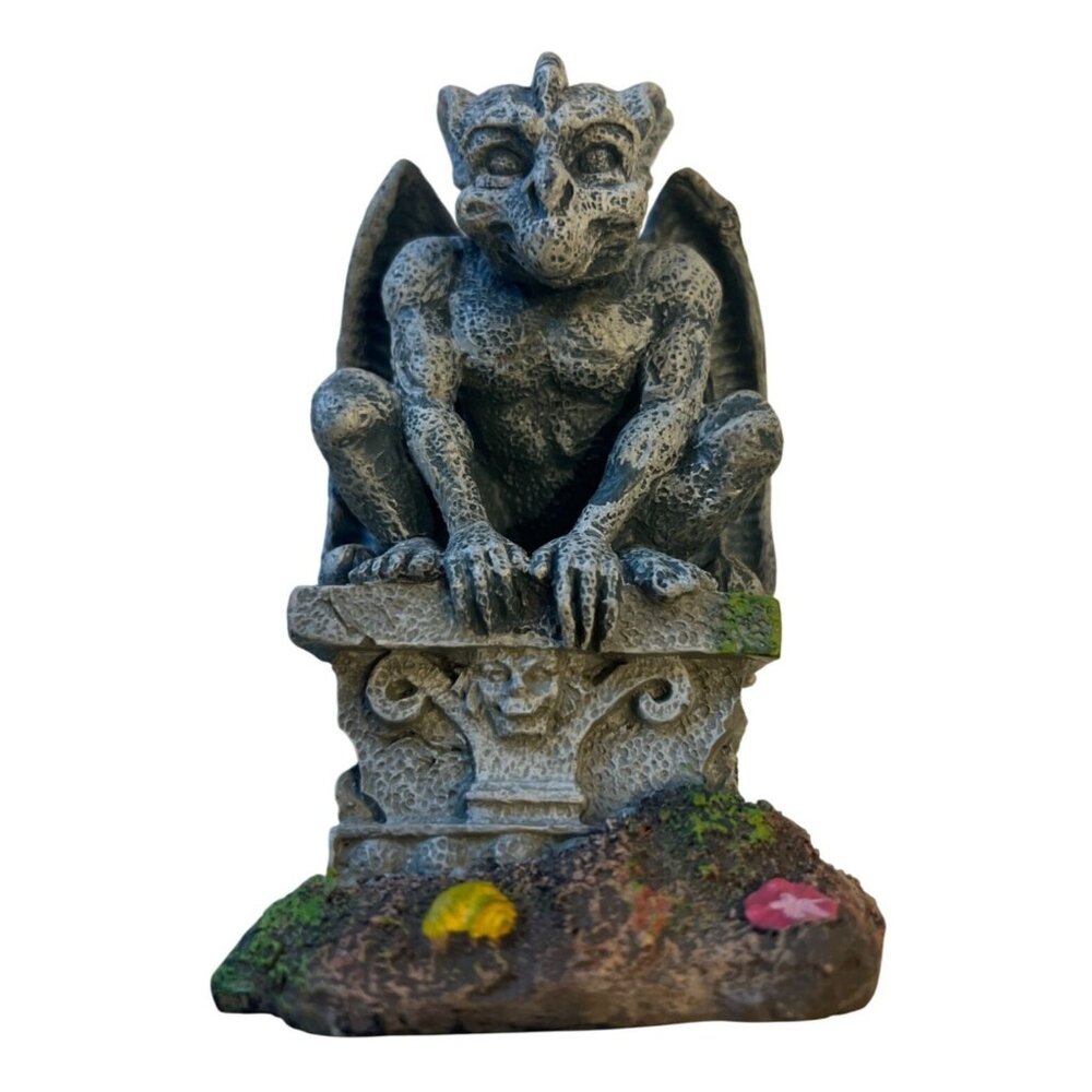 Gargoyle Figurine Resin Statue for Collectors, approx. 5" Tall, 1997, by "BRPB"